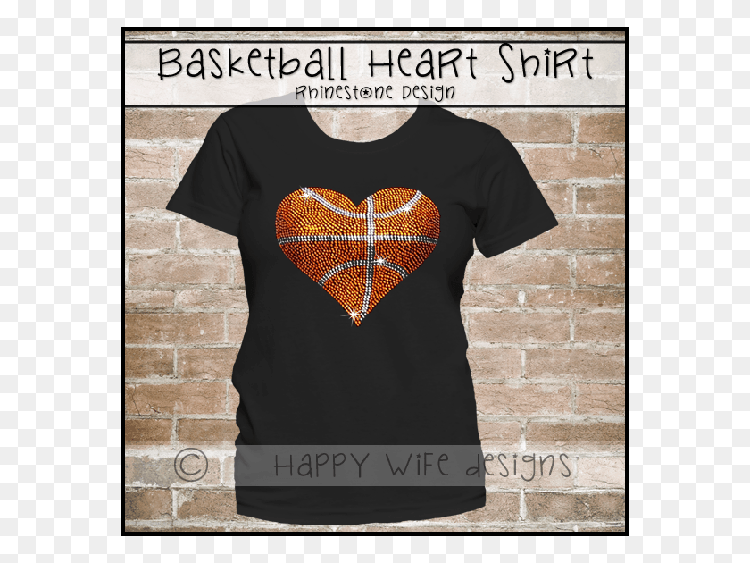 570x570 Basketball Mom Shirt With Rhinestone Basketball Heart Mom Football Shirt, Clothing, Apparel, Sleeve HD PNG Download