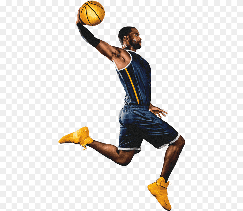 439x728 Basketball Player Dunking U0026 Basketball Player, Adult, Person, Man, Male PNG