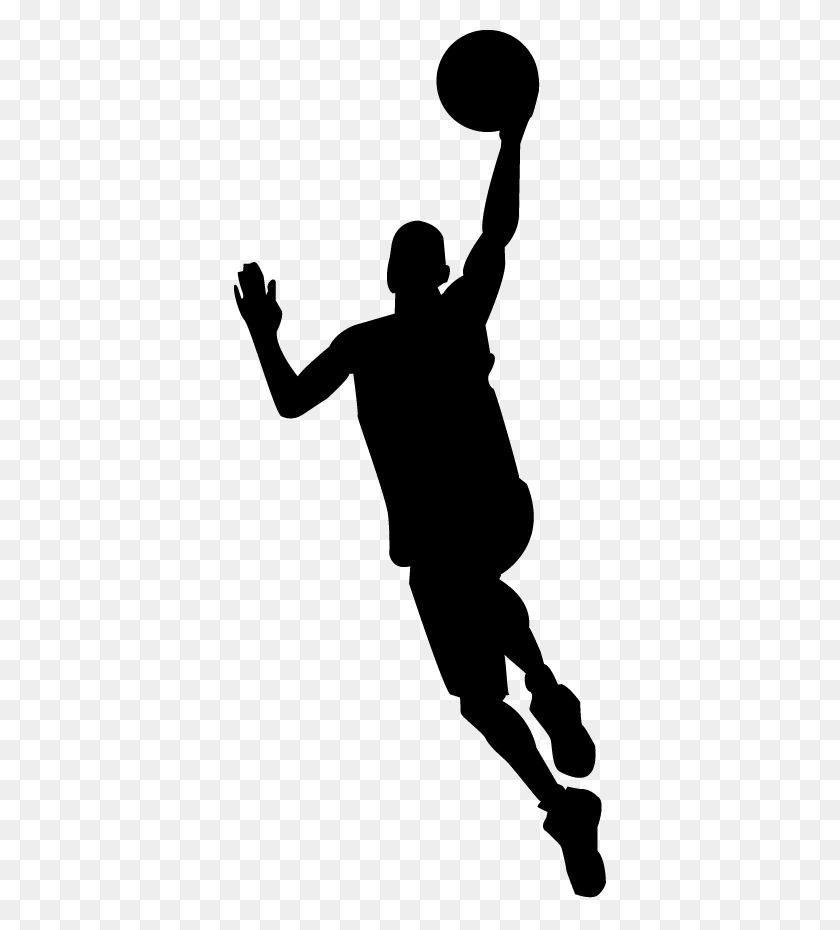 374x870 Силуэт Баскетболиста Силуэт Баскетболиста, Человек, Человек Hd Png Скачать