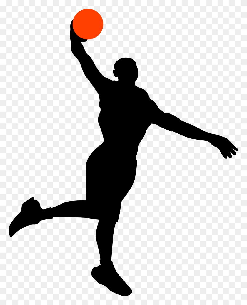 1558x1954 Basketball Silhouette Vector At Getdrawings Basketball Player Icon, Person, Human HD PNG Download