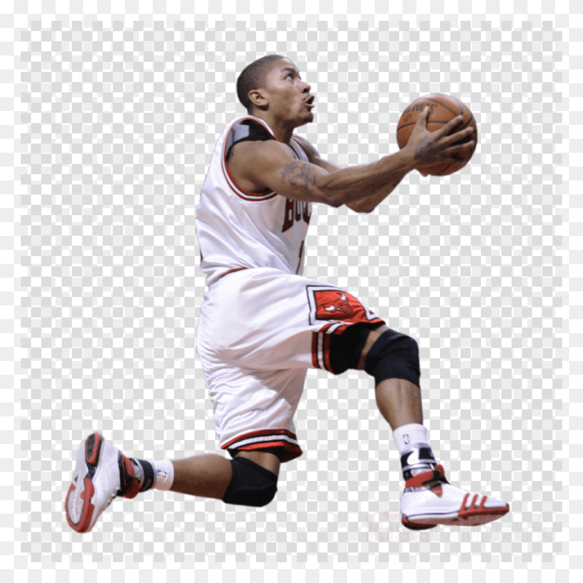 900x900 Basketball Sports Ball Dunking Derrick Rose, Person, Human, Shorts HD PNG Download
