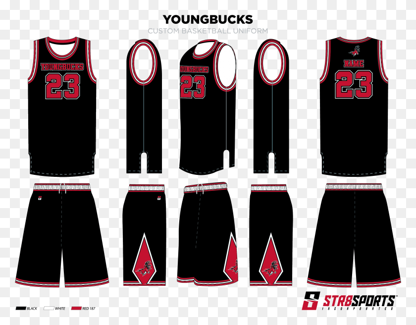 3151x2408 Basketball Youngbucks Black 01 Str8 Basketball Elite Basketball Jersey Design, Text, Alphabet, Light HD PNG Download