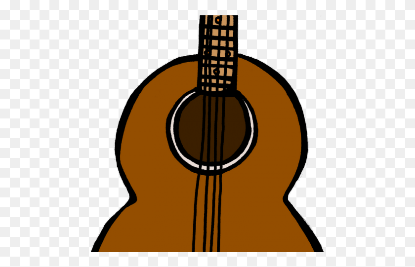 477x481 Bass Guitar Clipart Cartoon Tumblr Ukulele Clip Art, Leisure Activities, Guitar, Musical Instrument HD PNG Download