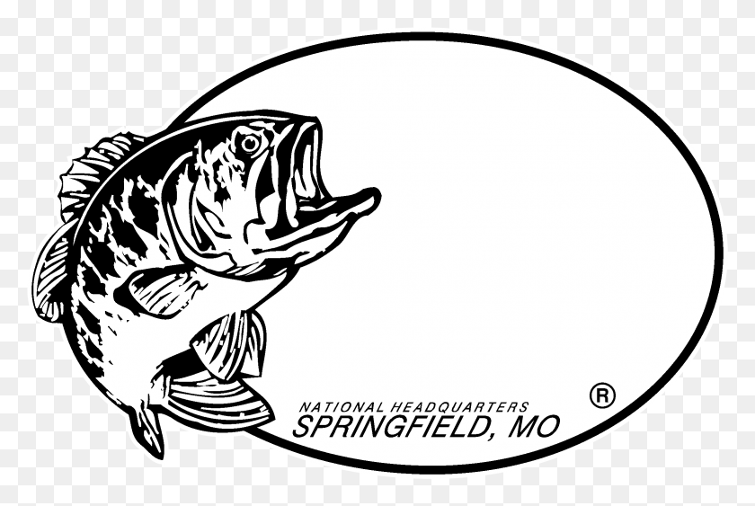 2253x1455 Логотип Bass Pro Shops Черно-Белый Bass Pro Shop Вектор, Рыба, Животное, Овал Hd Png Скачать