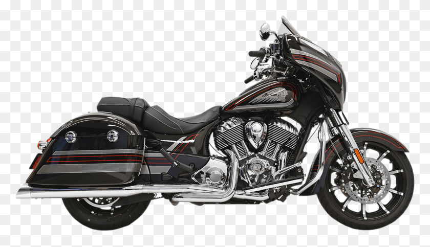 1165x633 Bassani 2 2 Chrome Slash Cut True Dual Exhaust For Indian Chieftain Motorcycle 2018, Vehicle, Transportation, Wheel HD PNG Download