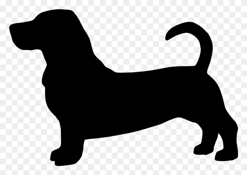 996x685 Basset Hound Silhouette Imprinted On A Peerless Silhouette Basset Hound Clipart, Gray, World Of Warcraft HD PNG Download