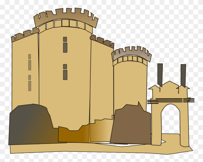 773x613 Bastille Castle France Prison Cartoon Bastille Clipart, Architecture, Building, Dome HD PNG Download