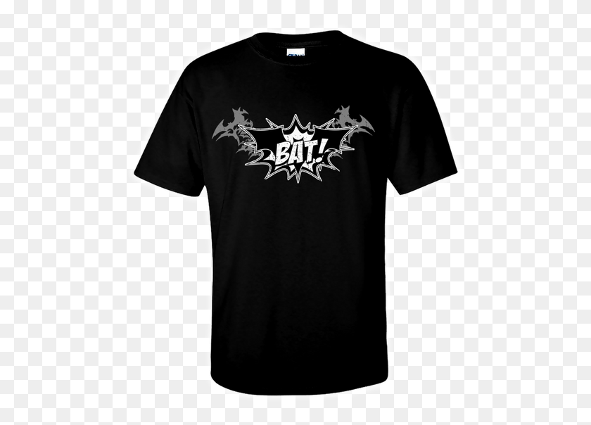 487x544 Bat Logo Shirt Wolfbrigade Run With The Hunted, Clothing, Apparel, T-shirt HD PNG Download