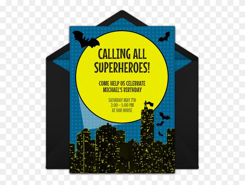 535x575 Bat Punchbowl Invitation Poster, Advertisement, Flyer, Paper HD PNG Download