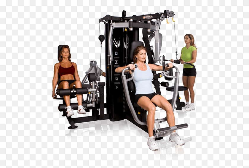 494x508 Descargar Png Batca Fitness Omega 4 Con Prensa De Piernas Batca Omega 4 Multi Station Gym, Persona, Ejercicio Hd Png