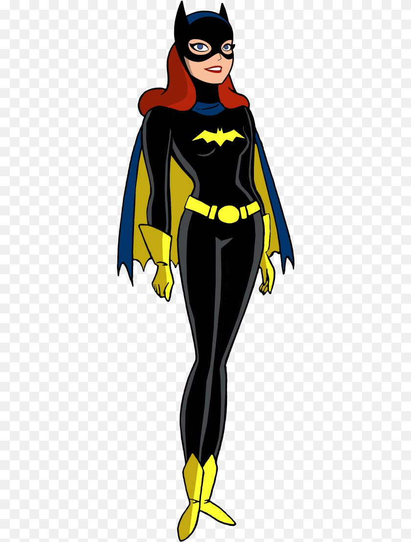 366x1107 Batgirl Transparent Background Images Batgirl Cartoon, Adult, Cape, Clothing, Female Sticker PNG