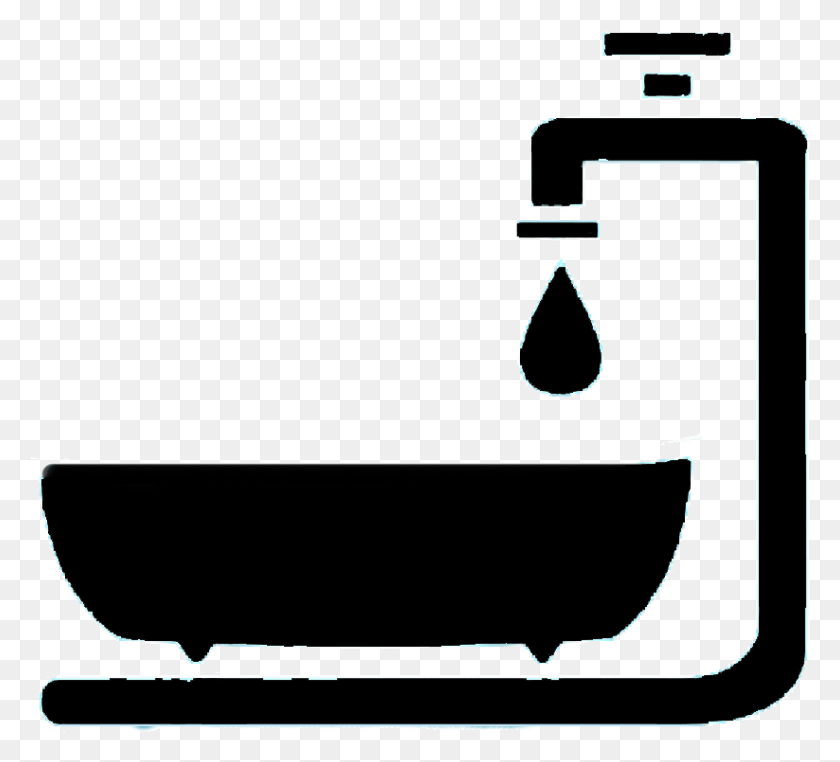 823x741 Bath Icon Toilet And Bath Icon, Indoors, Sink, Sink Faucet HD PNG Download