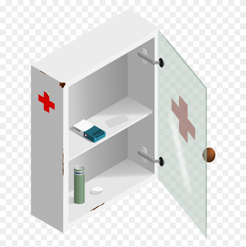 632x783 Bathroom Cabinet Clipart First Aid Box Size, Furniture, Medicine Chest, Sink Faucet HD PNG Download