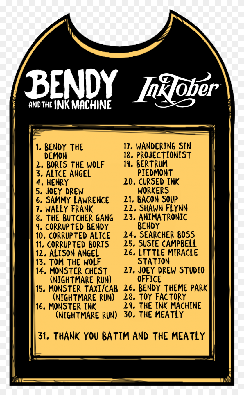 1115x1858 Batim Chapter 5 Is Going To Come Out Soon On October Bendy Before The Ink Machine Ask, Text, Label, Poster HD PNG Download