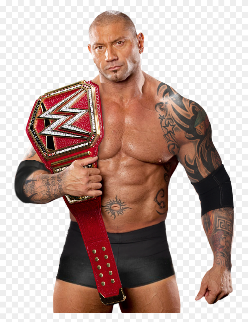 752x1029 Batista Universal Champion Batista Universal Champion Batista Wwe Champion, Skin, Person, Human HD PNG Download