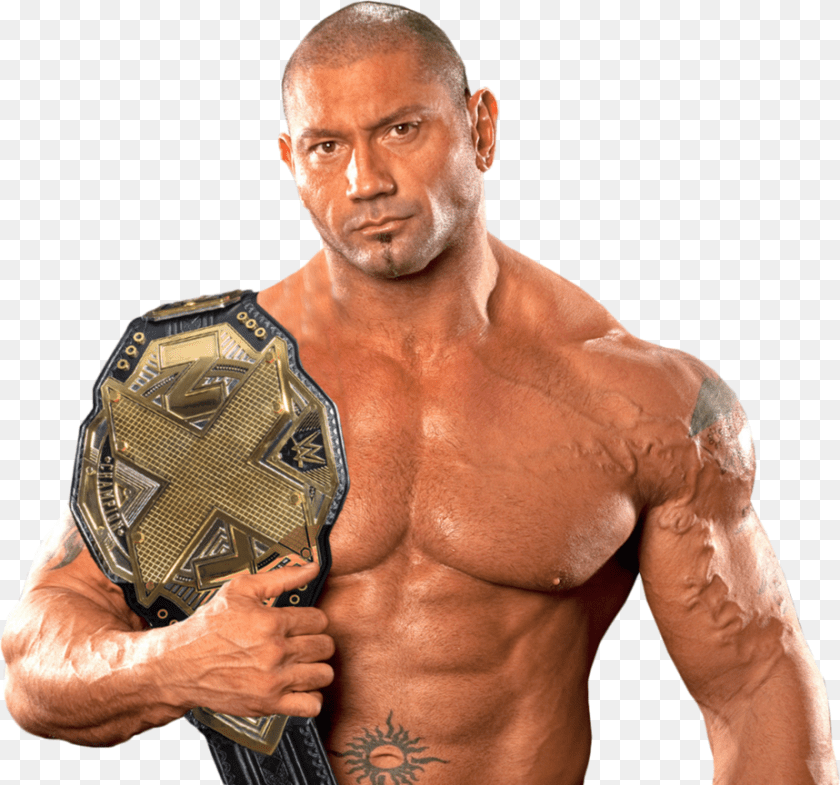 924x864 Batista Wwe Championship Transparent Batista Transparent, Male, Adult, Person, Man Sticker PNG