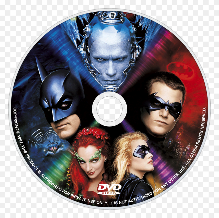 1000x1000 Batman Amp Robin Dvd Disc Image Batman And Robin Cd, Disk, Sunglasses, Accessories HD PNG Download
