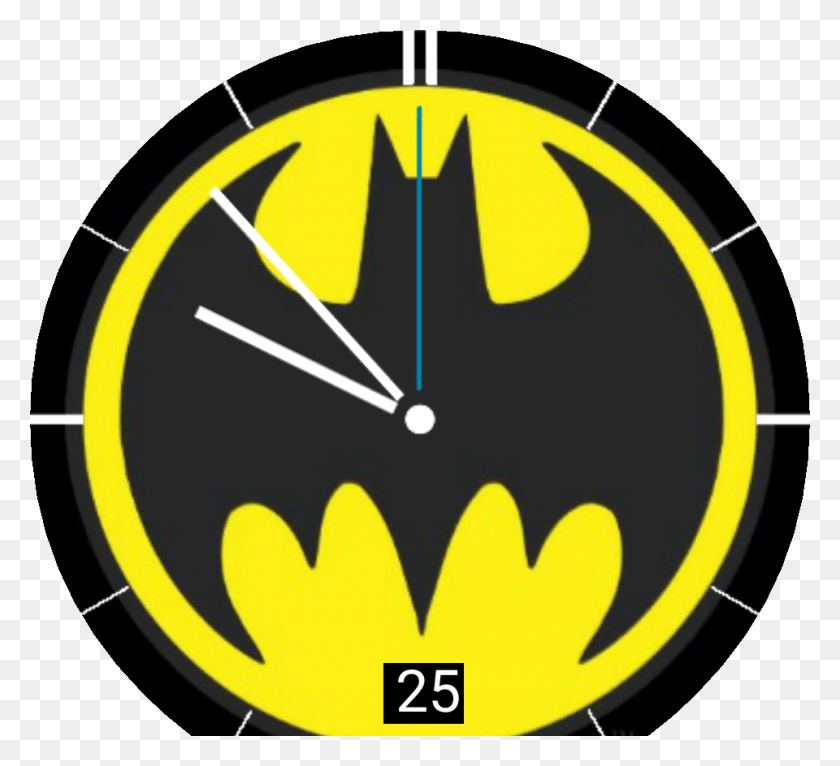 960x870 Batman Analog Watch Face Preview, Analog Clock, Clock, Symbol HD PNG Download