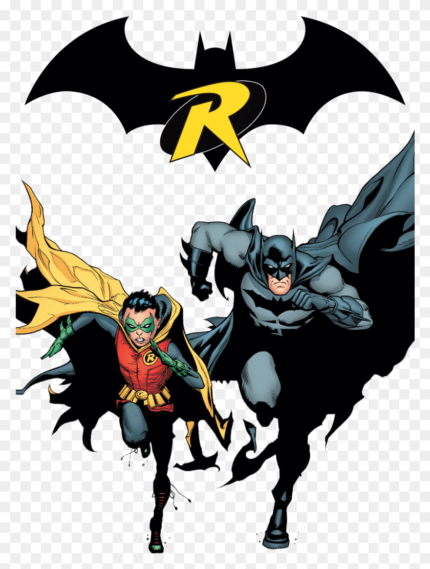901x1215 Descargar Png Batman Y Robin Damian Wayne, Cartel, Publicidad, Persona Hd Png
