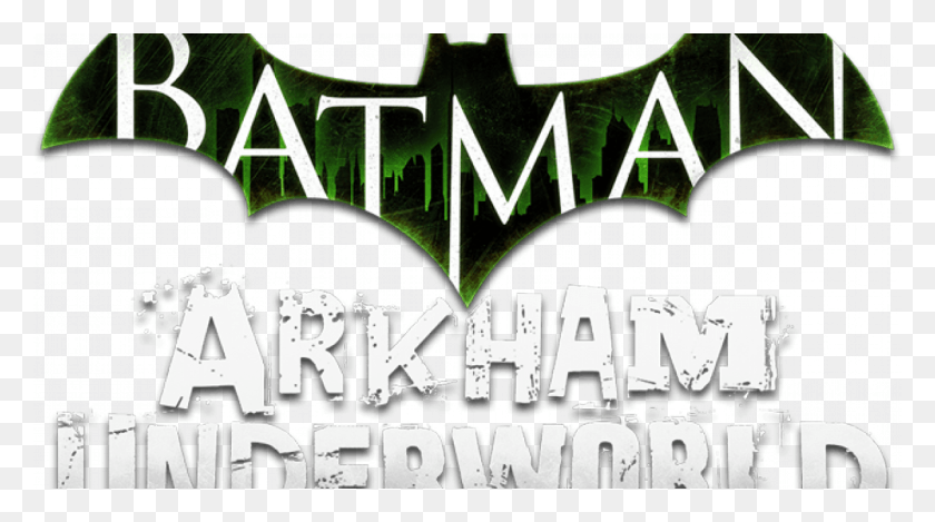1201x631 Descargar Png Batman Arkham Underworld Logo, Cartel, Publicidad, Texto Hd Png