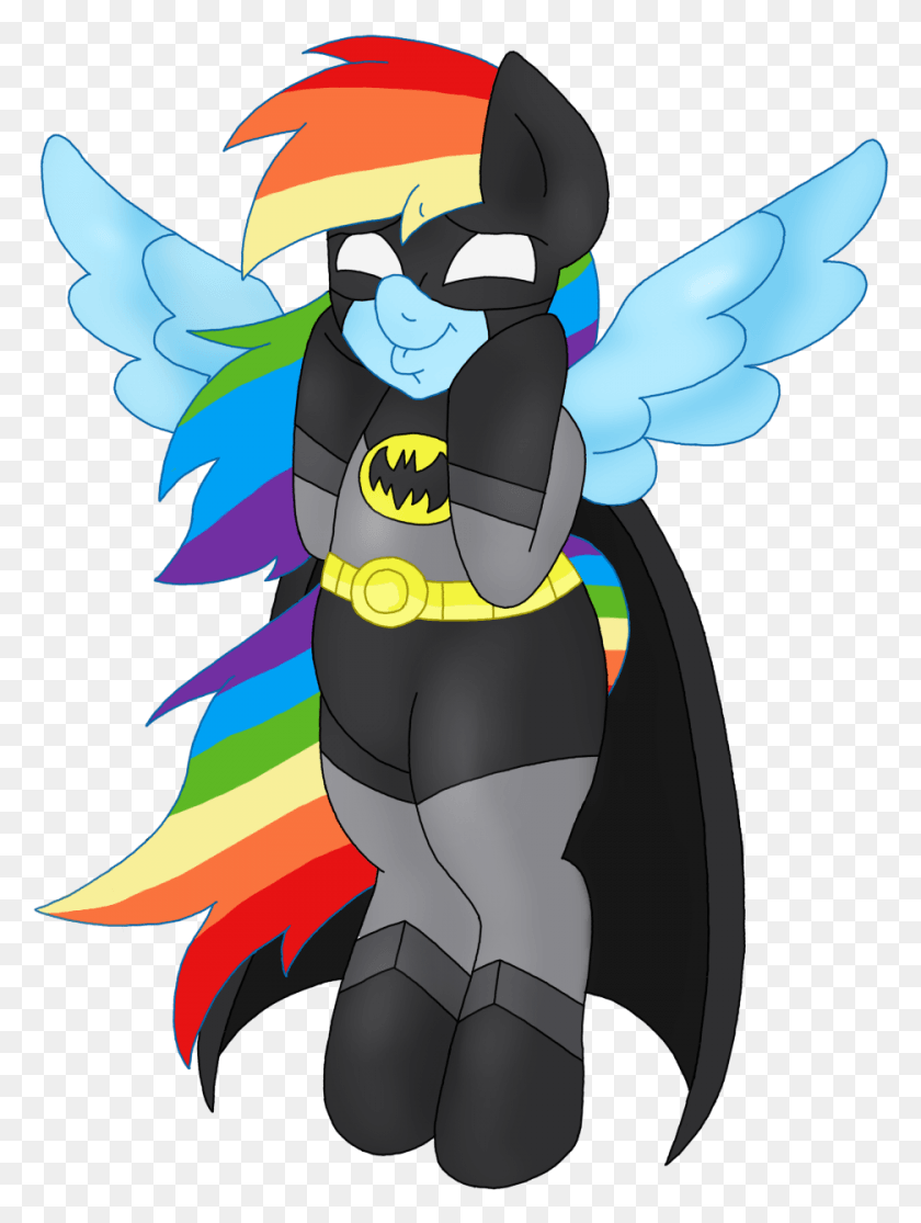 936x1266 Batman Batmare Dc Comics Rainbow Rainbow Dash Batman, Graphics, Bird HD PNG Download