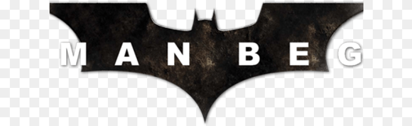 641x258 Batman Logo Batman Begins Batman Begins Logo, Symbol, Batman Logo, Text Sticker PNG