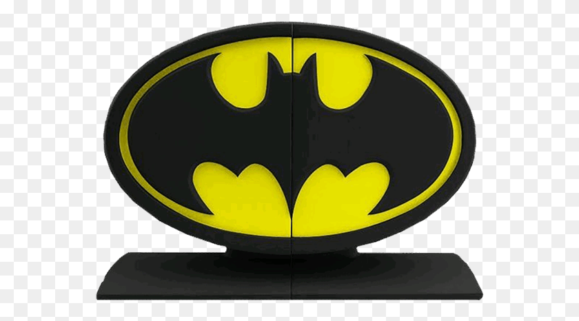 564x406 Descargar Png Logotipo De Batman Sujetalibros Estatua Batman Proyector De Puerta Led, Símbolo, Casco, Ropa Hd Png