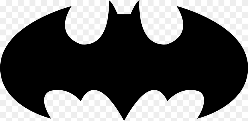 1472x719 Batman Logo Dc Comics Big Batman Logo, Gray PNG