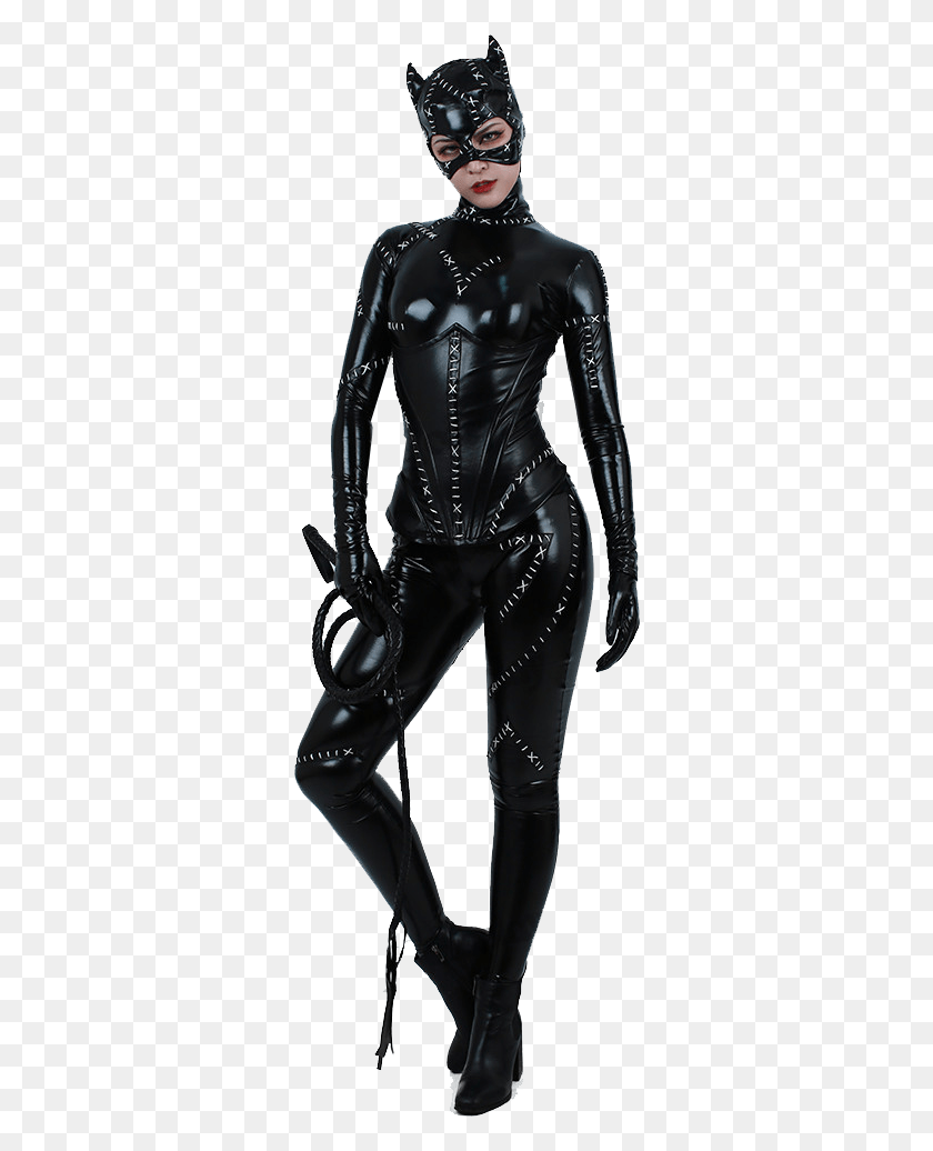 312x976 Batman Vuelve Catwoman Disfraz, Ropa, Ropa, Spandex Hd Png