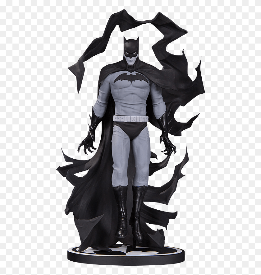 480x824 Descargar Png Estatua De Batman Batman Black Amp Estatua Blanca De Becky Cloonan, Persona, Humano, Traje Hd Png