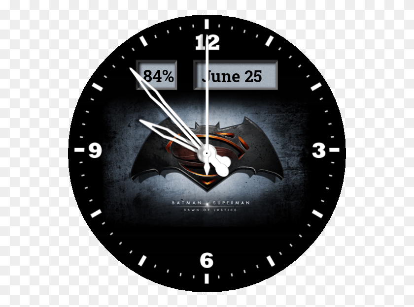 564x564 Batman V Superman Logo, Analog Clock, Clock, Airplane HD PNG Download