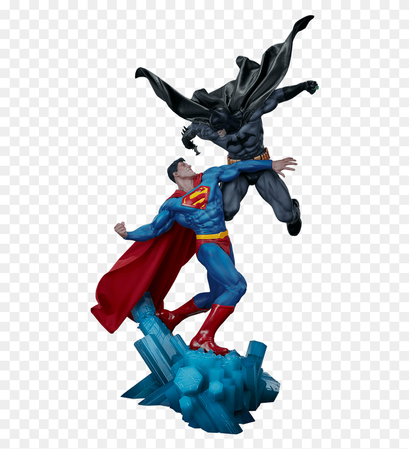 470x861 Batman Vs Superman Dc Comics Statue Batman Vs Superman, Person, Human, Costume HD PNG Download