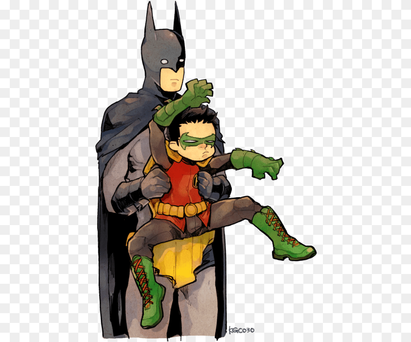 455x699 Batman X Robin Cute, Person Sticker PNG