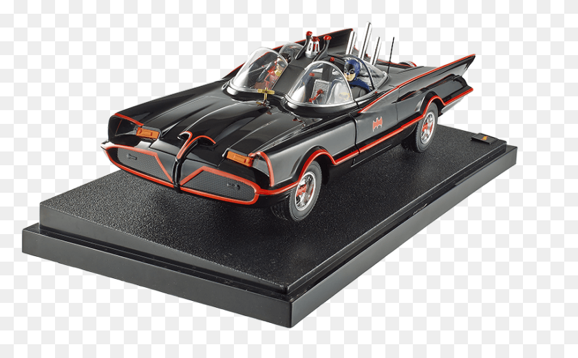 852x503 Descargar Png Batmobile Incl 2 Figuras Negro 1966 118 Batmobile, Coche, Vehículo, Transporte Hd Png