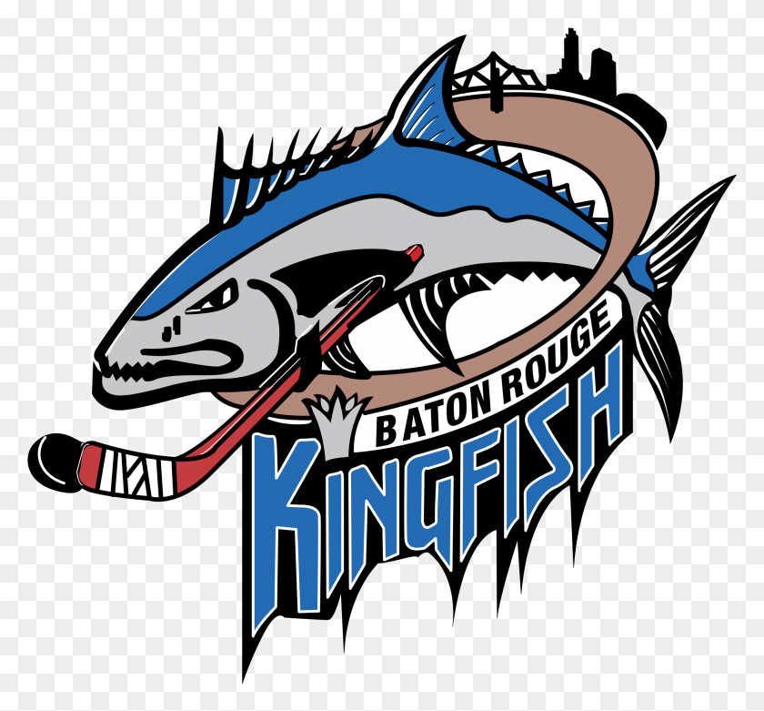 2191x2026 Baton Rouge Kingfish 01 Логотип Прозрачный Батон-Руж Kingfish, Морская Жизнь, Животное, Млекопитающее Png Скачать
