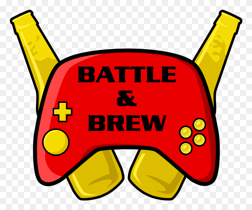 1163x955 Battle And Brew Logo, Text, Pac Man, Label HD PNG Download