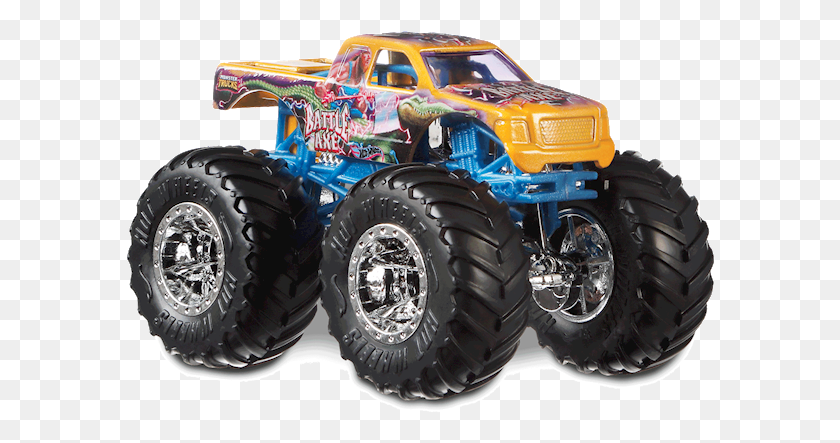 590x383 Battle Axe Hot Wheels Monster Trucks Battle Axe, Wheel, Machine, Tire HD PNG Download