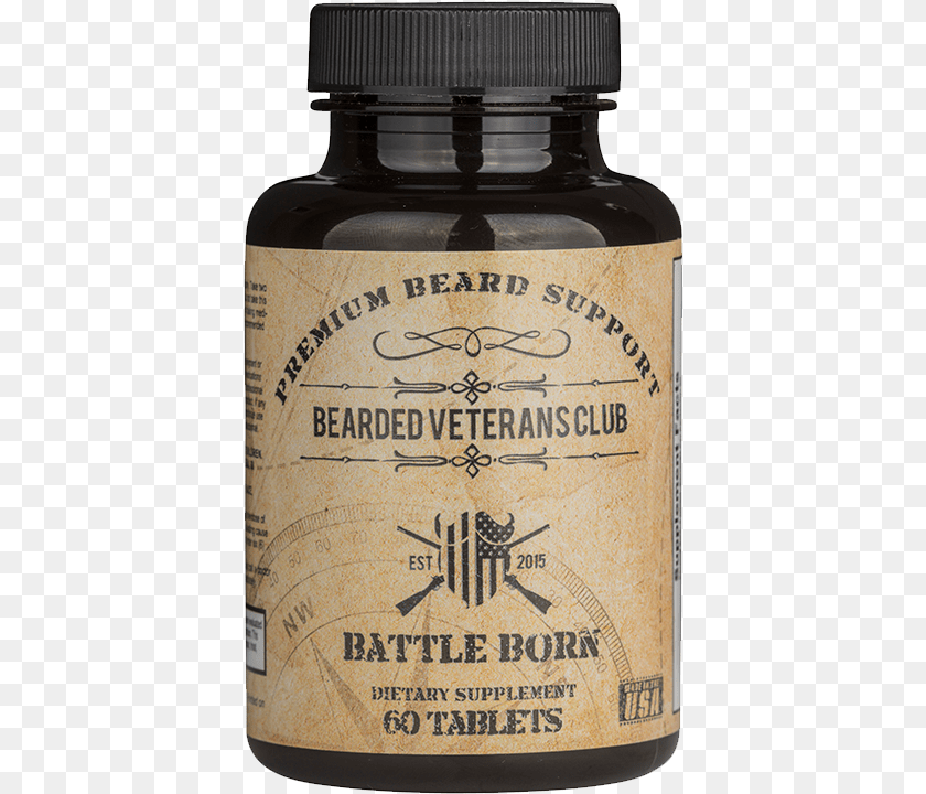 400x720 Battle Born Beard Vitamins Artichoke, Bottle, Ink Bottle, Can, Tin Sticker PNG