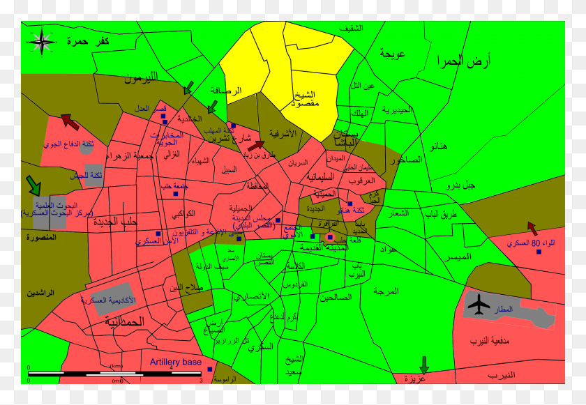 2580x1724 Battle Of Aleppo Map Ar Aleppo Battle Map 2013, Diagram, Plot, Atlas HD PNG Download