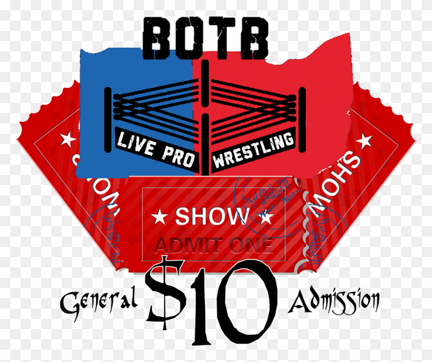 1112x919 Battle On The Border Pro Wrestling Tickets Graphic Design, Label, Text, Paper HD PNG Download