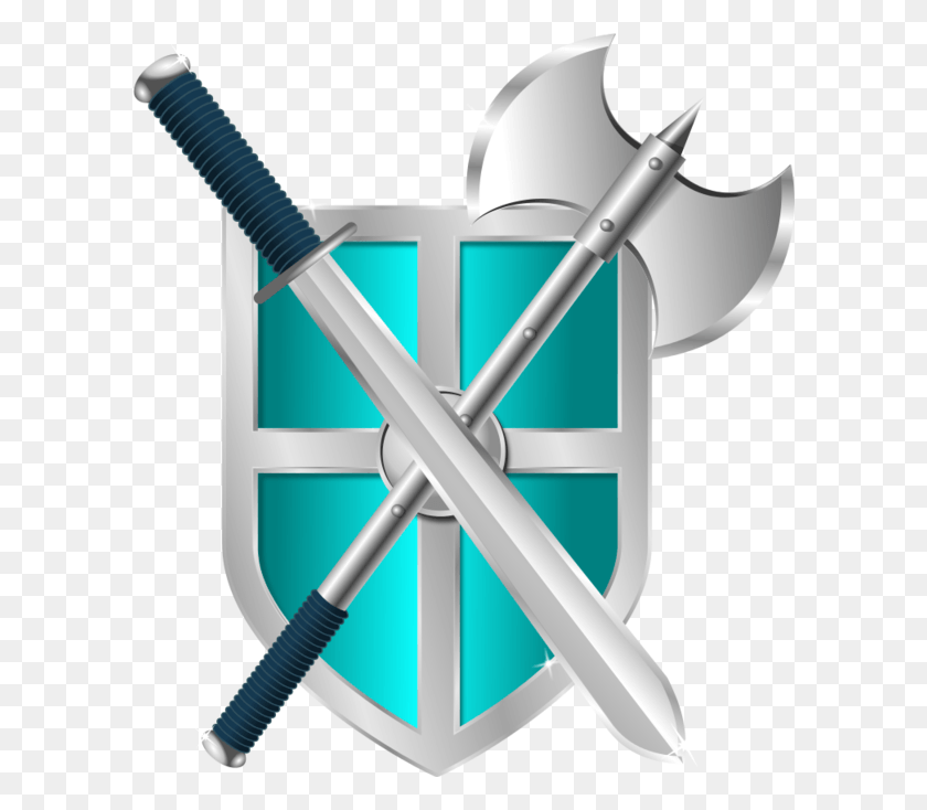 600x674 Battleaxe Shield Clip Art Sword And Shield, Armor, Weapon, Weaponry HD PNG Download