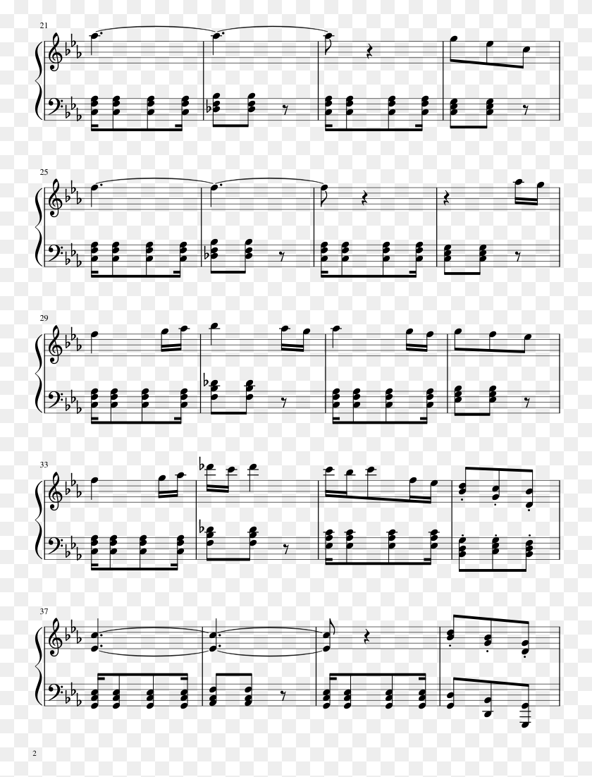 750x1042 Battlefield 1942 Main Theme Sheet Music Composed By Girls Talk Boys Piano, Gray, World Of Warcraft HD PNG Download