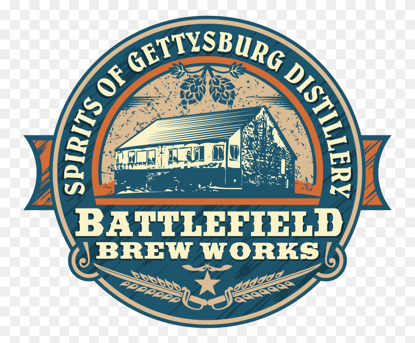 747x634 Battlefield Brew Works And Spirits Of Gettysburg Distillery Battlefield Brew Works, Logo, Symbol, Badge HD PNG Download