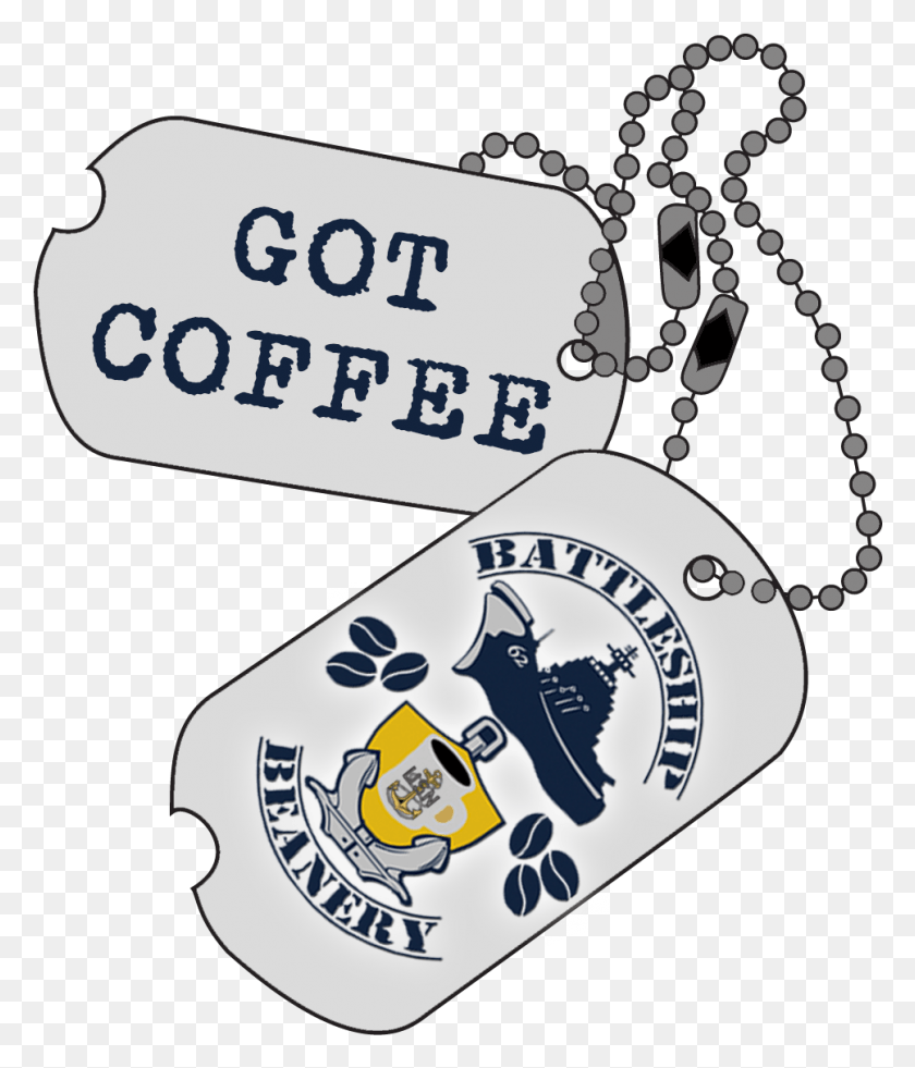 967x1143 Battleship Beanery Dog Tags, Logo, Symbol, Trademark HD PNG Download