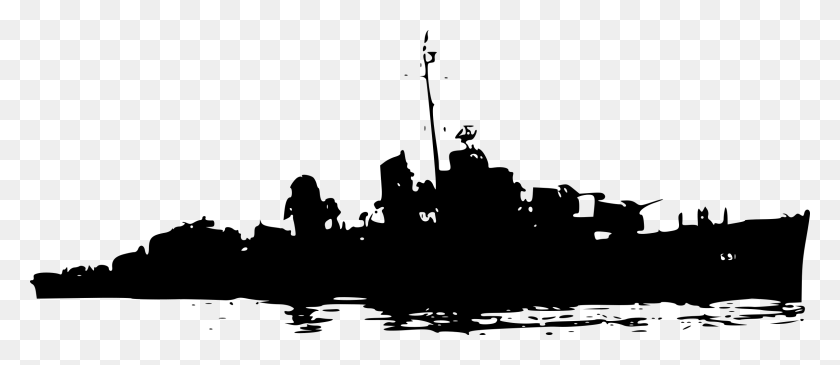 2400x939 Png Военный Корабль, Серый, Мир Варкрафта Png Скачать