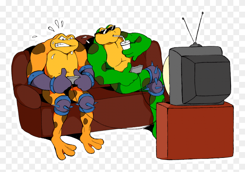 1983x1344 Battletoads Cartoon, Furniture, Couch, Chair HD PNG Download