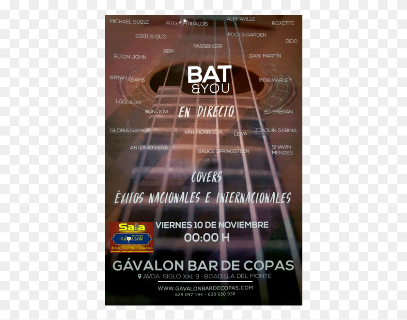 408x601 Batweb Flyer, Досуг, Гитара, Музыкальный Инструмент Hd Png Скачать