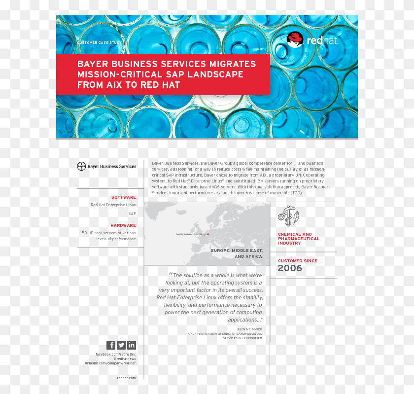 613x739 Bayer Business Services Migrates Mission Critical Sap Brochure, Flyer, Poster, Paper Hd Png Скачать