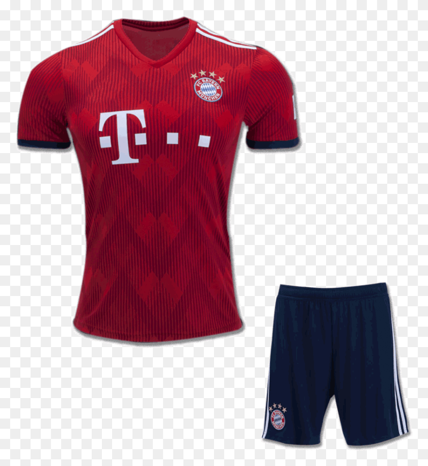 838x917 Bayern Munich Football Jersey And Shorts Home Fc Bayern Munich, Clothing, Apparel, Shirt HD PNG Download