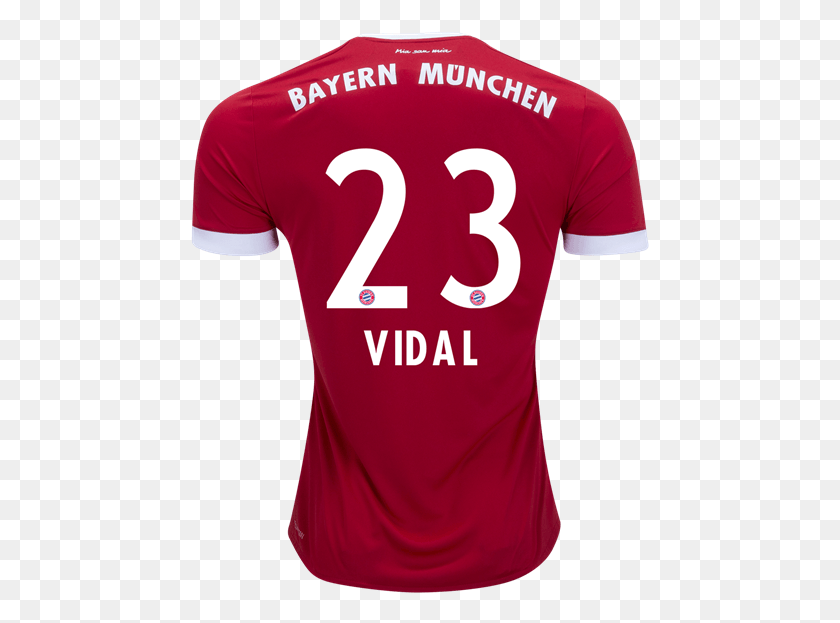 459x563 Bayern Munich Home Red Football Shirt Arturo Fc Bayern Munich, Clothing, Apparel, Jersey HD PNG Download